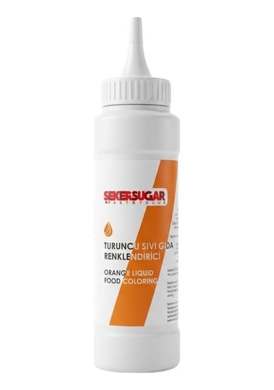 Şeker & Sugar Turuncu Sıvı Gıda Boyası Renklendirici 250 Ml