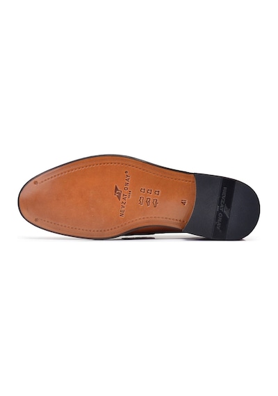 Kahverengi Klasik Loafer Kösele Erkek Ayakkabı -7005- Kahverengi