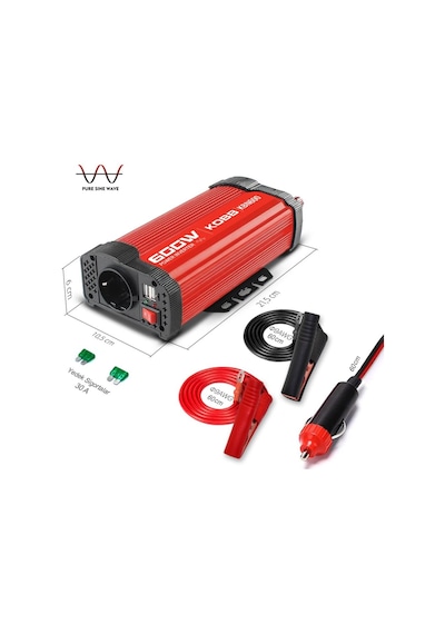 Kobb Kbn600 12v/220v 600watt Modifiye Sinüs Dönüştürücü İnvertör