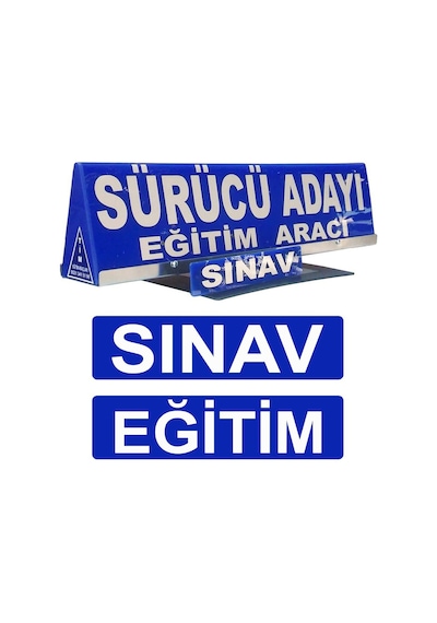 Sürücü Adayı Tepeliği + Eğitim Aracı + Sınav Aracı + Mıknatıslı
