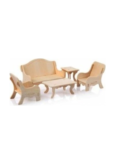 Ahşap 3d Oturma Odasi Maket