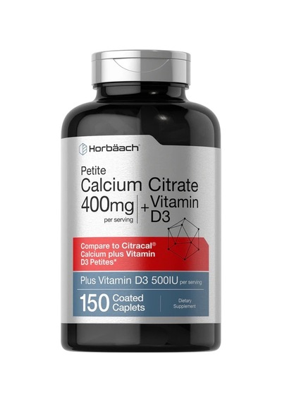 Petite Calcium Citrate 400 Mg + Vitamin D3 5000 Iu , 150 Coated Caplets