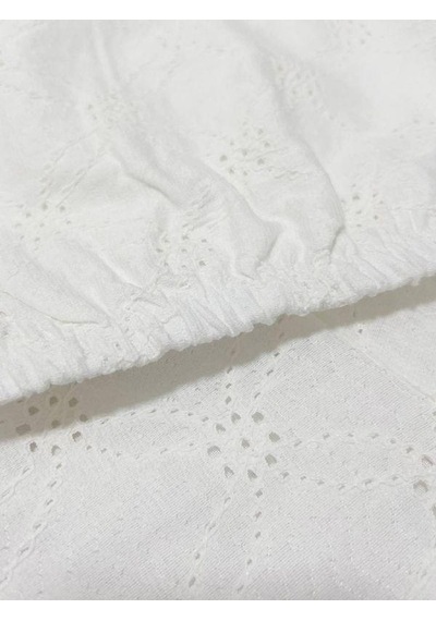 Breeze Kız Çocuk Güpürlü Pantolonlu Takım-15816 Beyaz