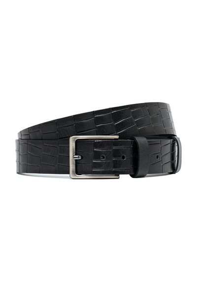 Siyah Erkek N-040-125 Grande Spor Kemer Genişlik 4 Cm