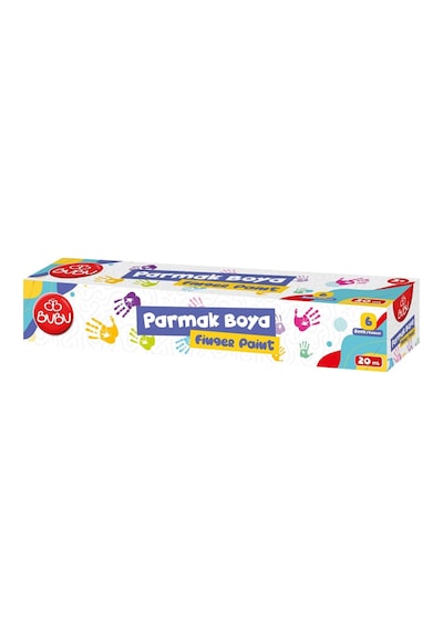 Bu-Bu Parmak Boya 6 Renk Birleşik Pot Bubu-par001 20 ML