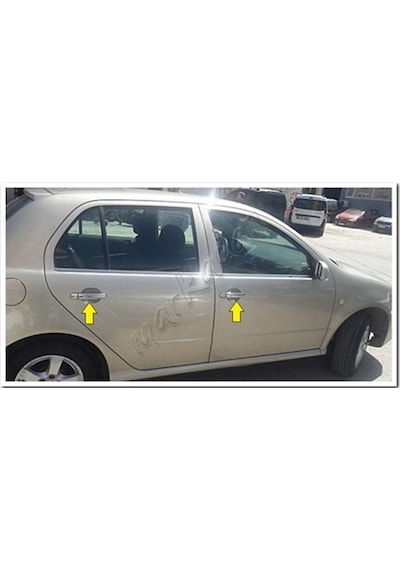 Db Chrome Skoda Fabia Kapı Kolu Nikelajı 1999-2007 4 Kapı P.Çelik