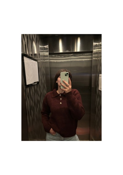 Maison Velora Kadın Bordo Basic Oversize Polo Yaka Yarım Pat Düğmeli Triko Kazak-27aj002 Bordo 923050279 Bordo Maison Velora Kadın Bordo Basic Oversize Polo Yaka Yarım Pat Düğmeli Triko Kazak-27aj002 Bordo 923050279 Bordo