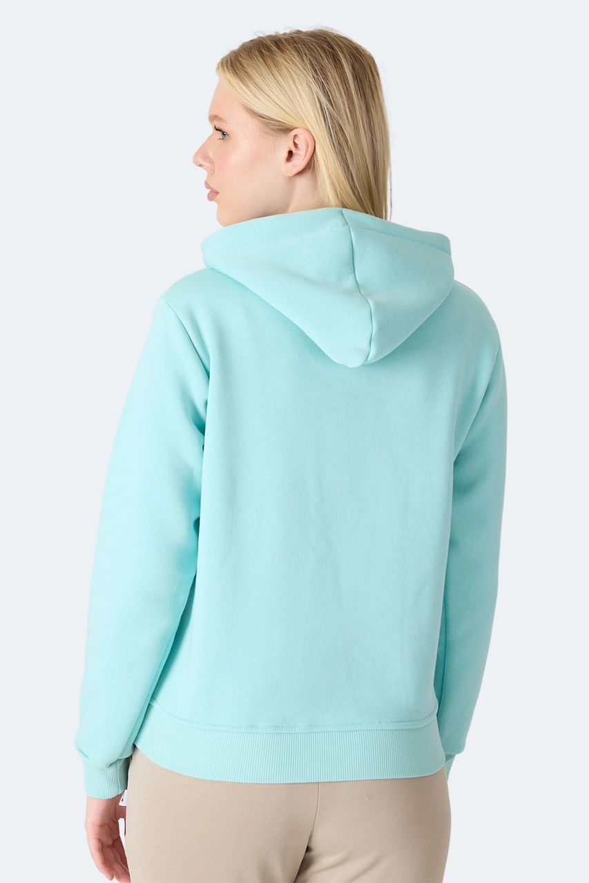 Slazenger Mısty I Kadın Turkuaz Sweatshirt Turkuaz