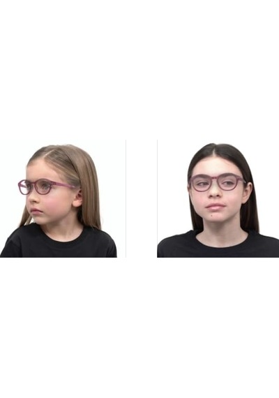 Vogue Junior Vy2041 3266 45ekt Medium Çocuk Mavi Işık Korumalı Ekran Gözlüğü-mor Şeffaf