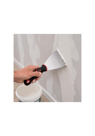 Paslanmaz Çelik İnşaat Spatulası, 100 Mm Ölçü İle Dayanıklı 001 Siyah