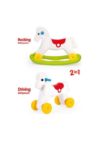 7078 Dolu. Sallanan Tekerlekli  At