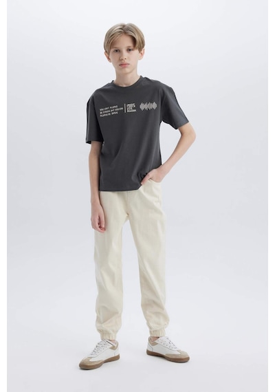 DeFacto Erkek Çocuk Jogger Fit Standart Paça Gabardin Pantolon D7795A825SPER139