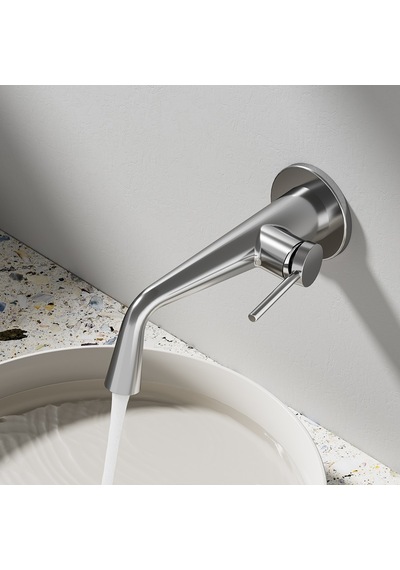 Fg-a4501 Parlak Krom Ankastre Lavabo Bataryası
