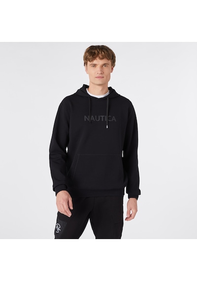 Nautica Nautıca Erkek Siyah Standart Fıt Kapüşonlu Sweatshırt Düz K37226t Siyah