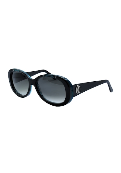 Cartier Emerald Gren Cat Eye Zümrüt Yeşil Siyah Gri Kedi Gözü Kadın Güneş Gözlüğü T8200938 Siyah - Yeşil