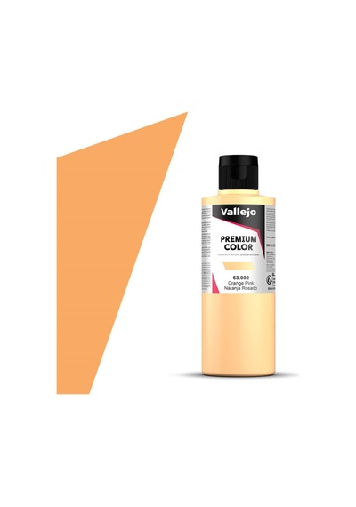 Vallejo 63002, 200 Ml. Orange Pink Premium Rc Color Maket Boyası Standart