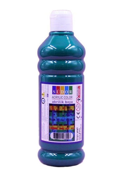 Südor Akrilik Boya 500 Ml Koyu Yeşil 22 Çok Renkli
