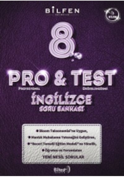 8. Sınıf Pro&test İngilizce Soru Bankası