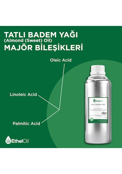 Etheloil Tatlı Badem Sabit Yağı 1 KG