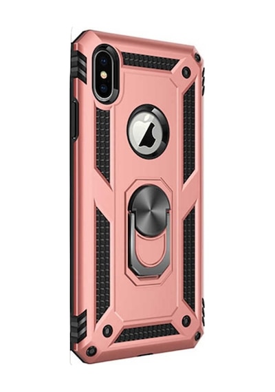 Apple Uyumlu iPhone XS Max Kılıf Vega Standlı Yüzüklü Mıknatıslı