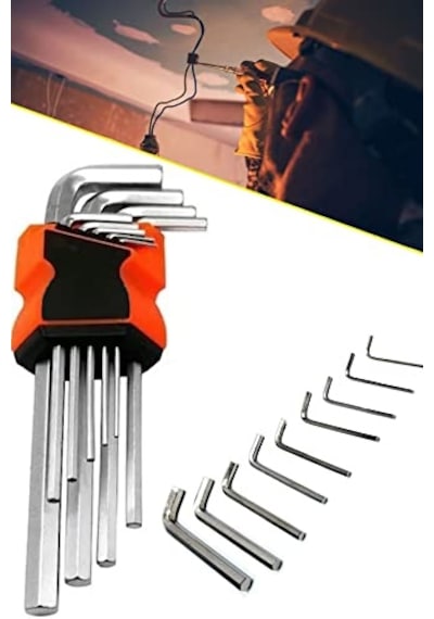 Shtools 9 Parça Çelik Alyan Takımı Tork Anahtarı Seti 120 Mm 1410