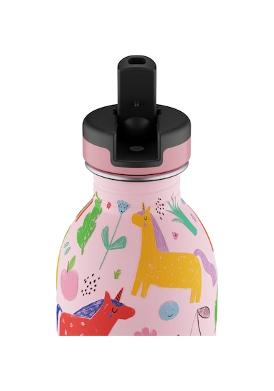 Kids Bottle Magic Friends Paslanmaz Çelik Çocuk Su Matarası 250 Ml Pembe