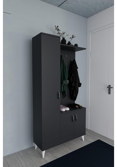 Mirobi Eko Portmanto Vestiyer Antrasit Çok Renkli