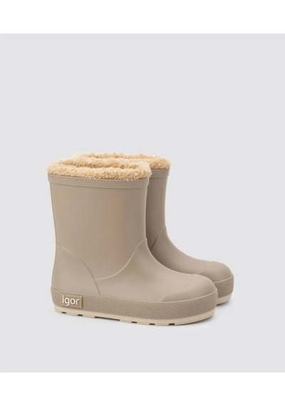 Igor İgor W10314 Yogı Dk Borreguıto 256-elmwood Çocuk Yağmur Çizmesi Kahverengi