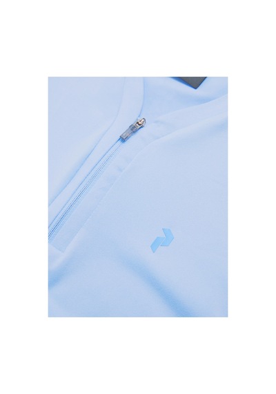 Peak Performance Peak Turf Zip Sl Top Kadın Tişört Amity Blue G79497040-24317 Turkuaz