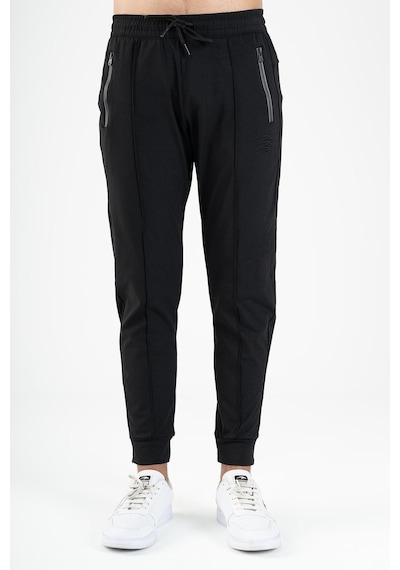 Maraton Sportswear Regular Erkek Ribana Paça Basic Siyah Eşofman Altı 21847-siyah Siyah