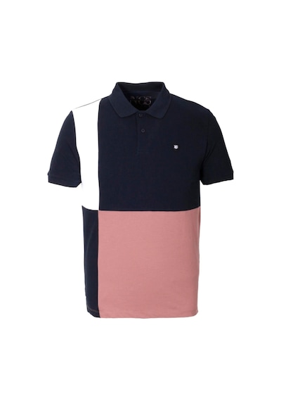Erkek Polo Yaka Tişört Lacivert Slim Fit Ribanalı Kol Garnili T-shirt Ncs Jeans 1165-lacivert Lacivert