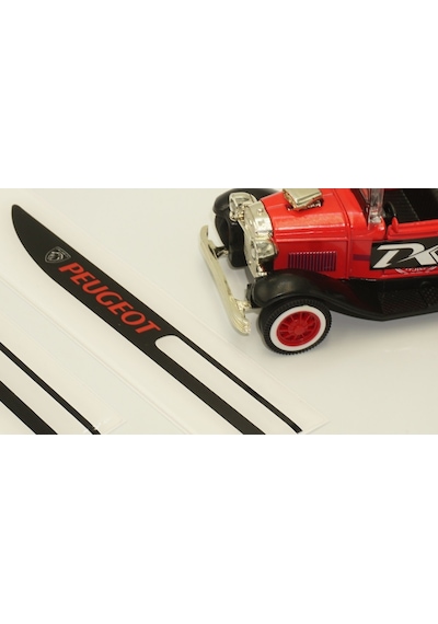 Peugeot 206 206+ Yan Çamurluk 3M 3D Damla Silikon Yeni Nesil Logo