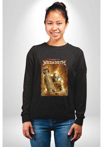 Megadeth Heavy Metal Unisex Siyah Sweatshirt Siyah