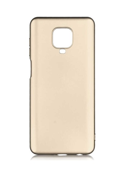 Kilifone - Xiaomi Uyumlu Redmi Note 9s - Kılıf Mat Renkli Esnek Premier Silikon Kapak - Gold