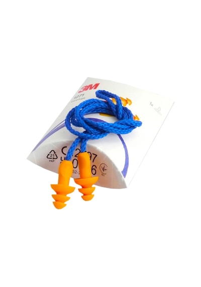 3m 1271 Kutusuz İpli Yıkanabilir Kulak Tıkacı Tekrar Kullanılabilir Snr 26 Db