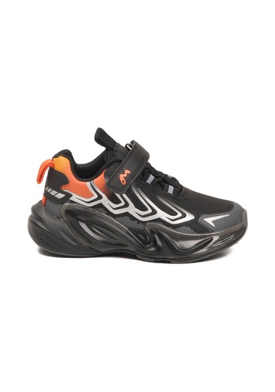 Marcokids Siyah Cırtlı Hafif Erkek Çocuk Spor Ayakkabı 161-t5440210 P Siyah