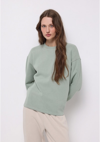 Colin's Colins Regular Fit Yuvarlak Yaka Düz Kadın Yeşil Sweatshirt Cl1076453 Q1.v2 Sag Sage Colin's Colins Regular Fit Yuvarlak Yaka Düz Kadın Yeşil Sweatshirt Cl1076453 Q1.v2 Sag Sage