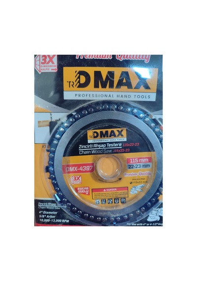 Klc 115 Mm 4" Taşlama Makine Uyumlu Zincirli Ahşap Testeresi Kesme Oyma Şekil Verme Testeresi 1 Adet