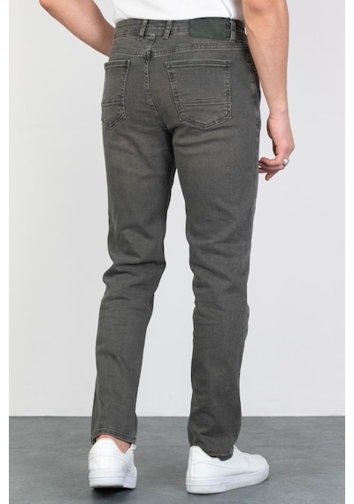 HLT Jeans Erkek Açık Haki Regular Fit Rahat Kesim Esnek Likralı Denim Jeans Kot Pantolon 001
