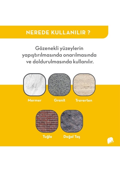 Mermer Ve Taş Yapıştırıcı Bej 1000 Gr 0.25 KG
