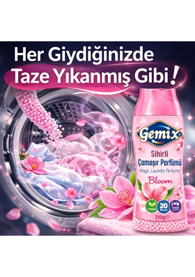 Gemix Sihirli Çamaşır Parfümü Bloom 210 Gr Tekli