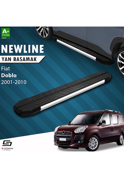 S-dizayn Fiat Doblo Uzun Şase Newline Krom Yan Basamak 223 Cm 200