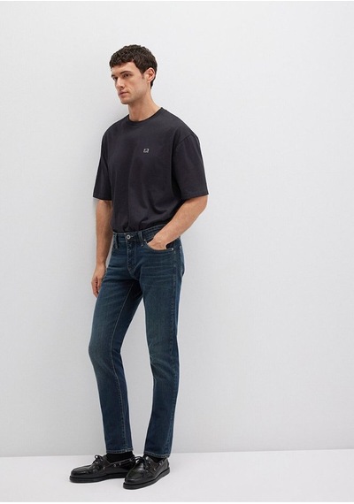 Jake Pro Koyu Puslu Comfort Jean Pantolon 0042289339 Mavi