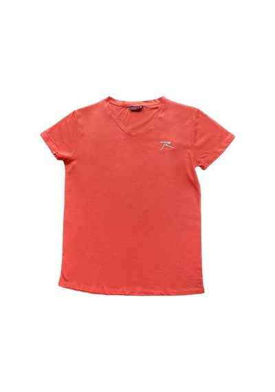 Raru Mulıer Kadın Pamuklu Pembe Günlük T-Shirt Pembe
