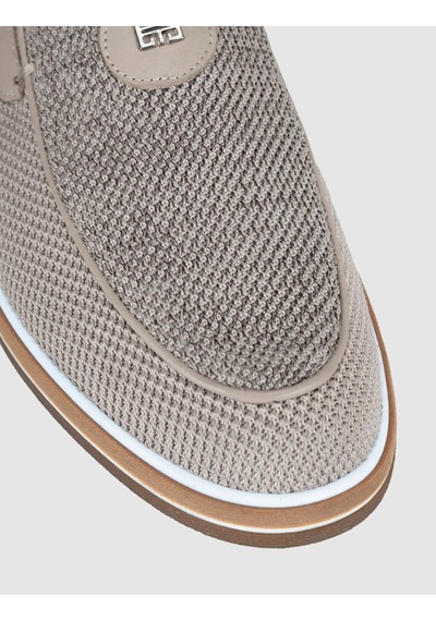 Cabani Bej Triko Loafer Erkek Ayakkabı