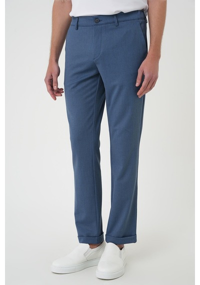 Efor Comfort Fit Beli Lastikli İndigo Jogger Pantolon P 1183 İndigo