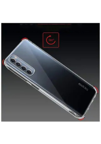 Oppo Reno 4 Pro 4G Kılıf Zore Nitro Anti Shock Silikon Kılıf Renksiz