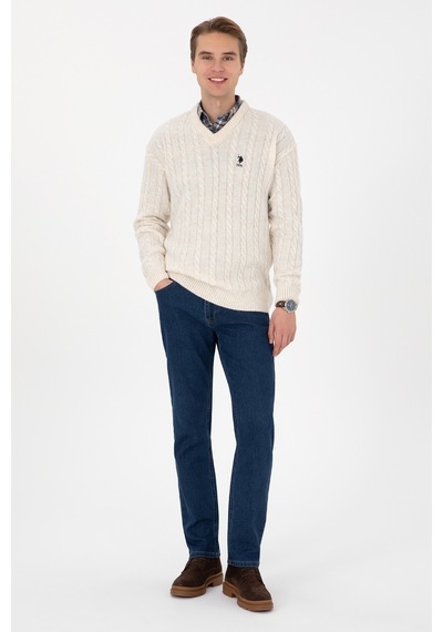 U.s. Polo Assn. Erkek Krem Kazak /triko 50315038-vr071