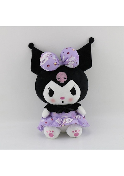 Kawaii Sanrio Kuromi Karikatür Peluş Oyuncak Mor