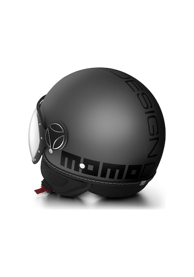 MomoDesign Fgtr Evo Mono Titanium Frost Black Açık Kask